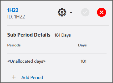 Sub period details